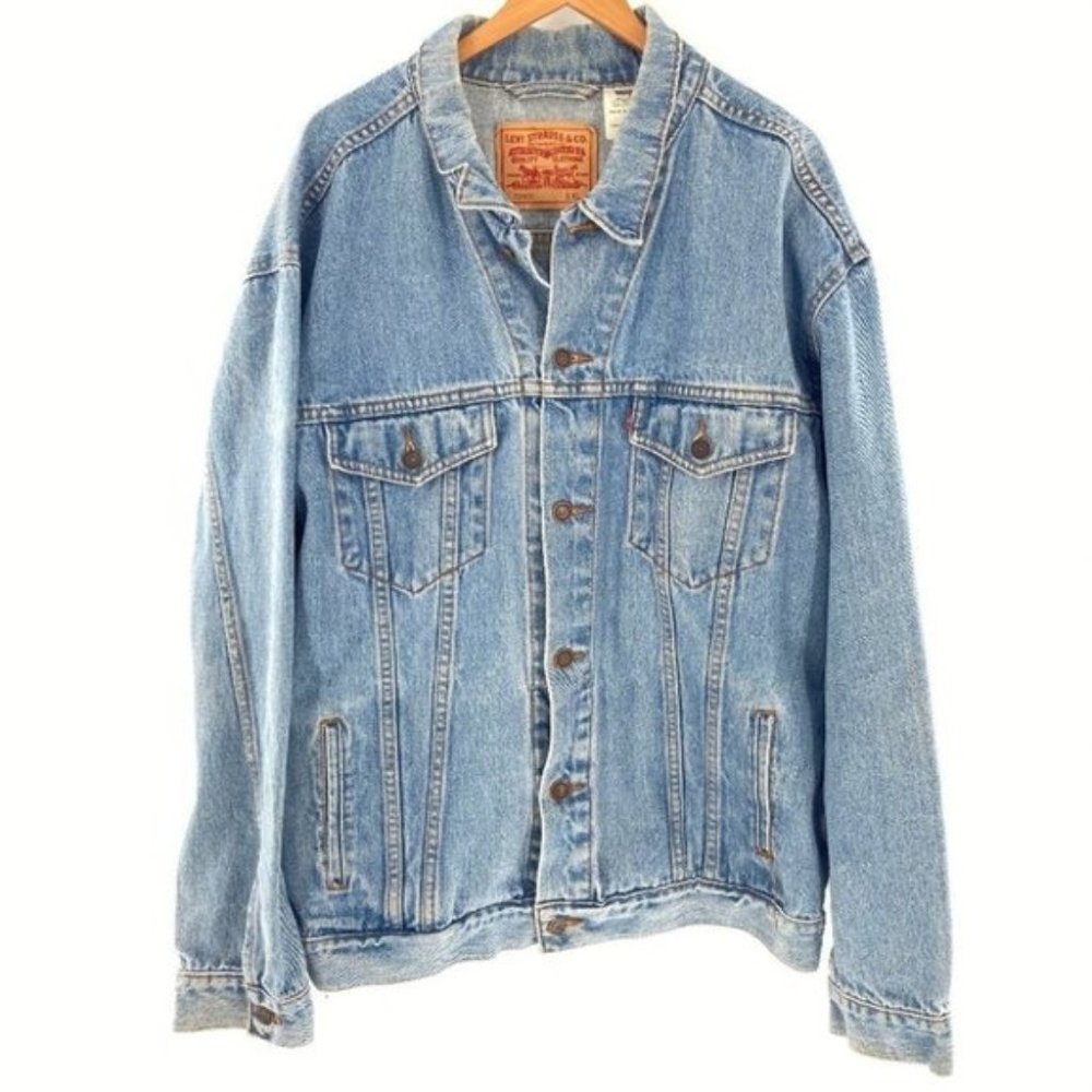 NWT LEVI'S Denim Tracker Jacket XXL
